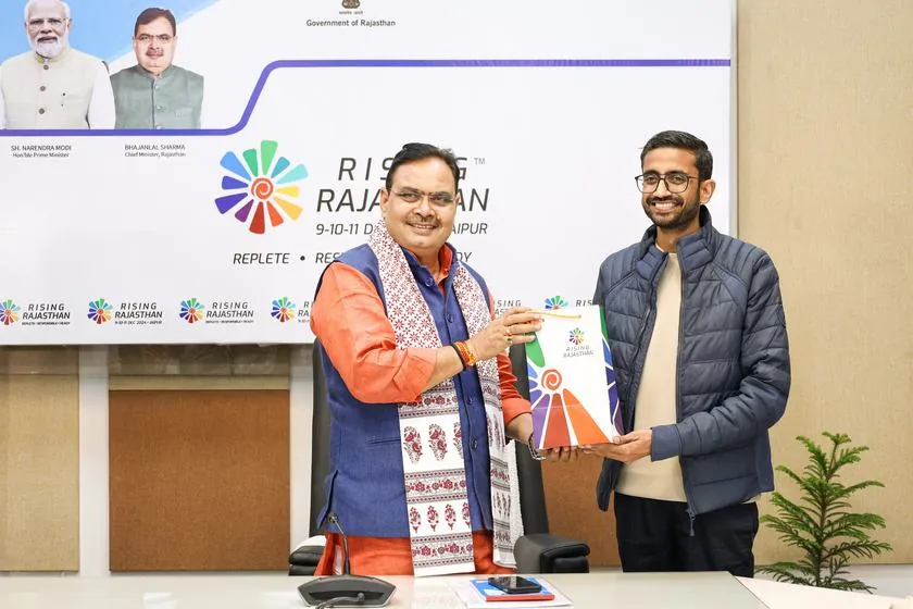Nitin Jain with Hon'ble CM Bhajan Lal Sharma