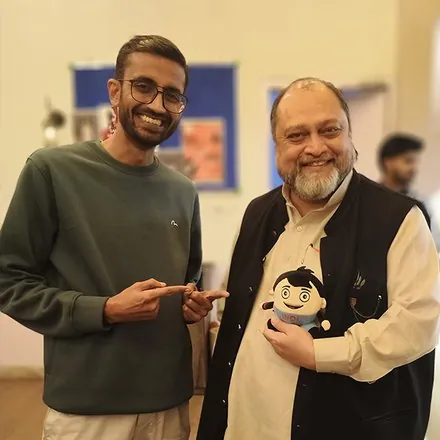 Nitin Jain with Ashish Kulkarni, Founding Director, IICT Mumbai