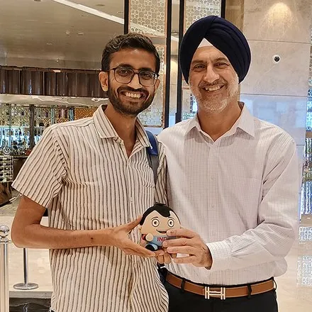 Nitin Jain with Kanwaljit Singh, Founder, Fireside Ventures